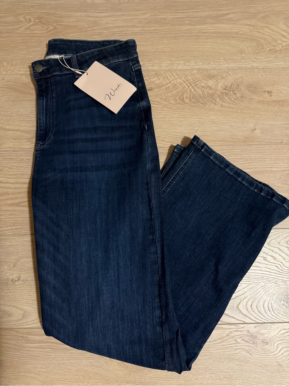 Wasabi Concept Jeans Women's Dark Wash High-Rise Straight Leg - US 16/18